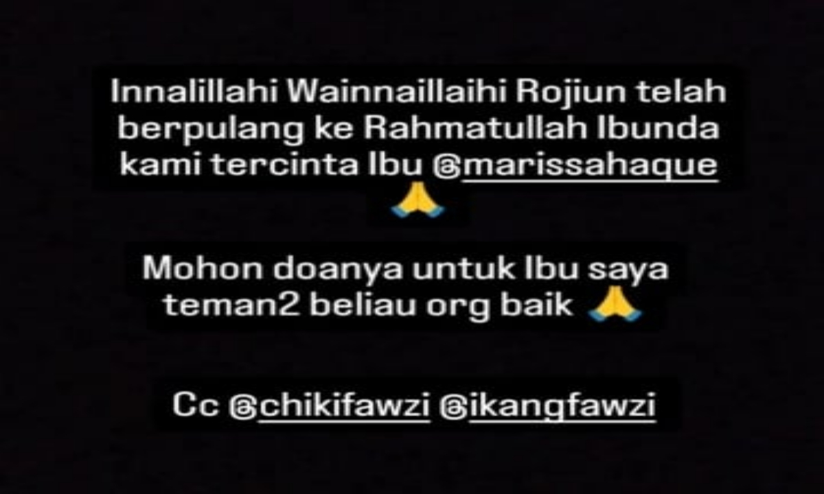 Marissa Haque Meninggal Dunia_ Dunia Hiburan Indonesia Berduka (Suara.com)