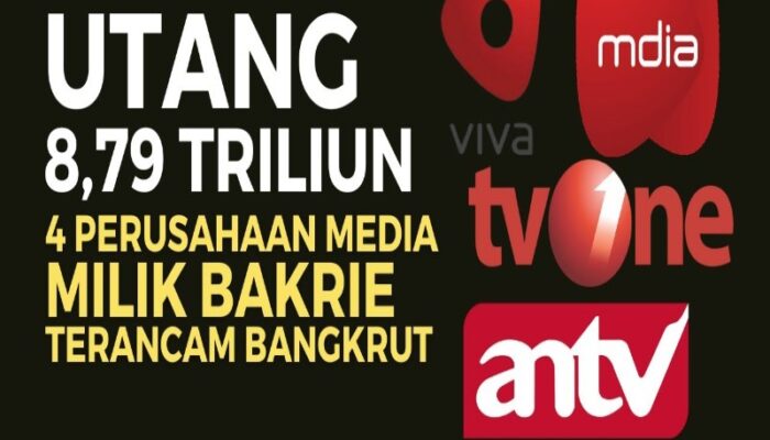 4 Perusahaan Media  Milik Keluarga Bakrie Terancam Pailit, Utang Rp 8,79 Triliun Belum Terbayarkan