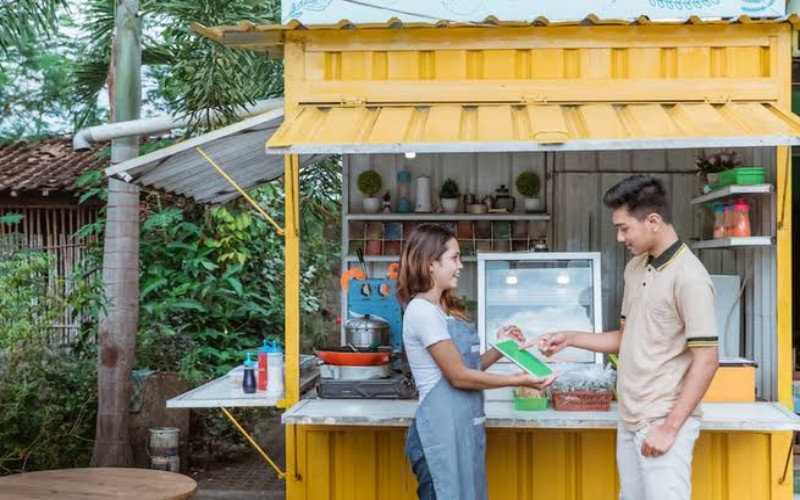 cara mencari tempat jualan di pinggir jalan